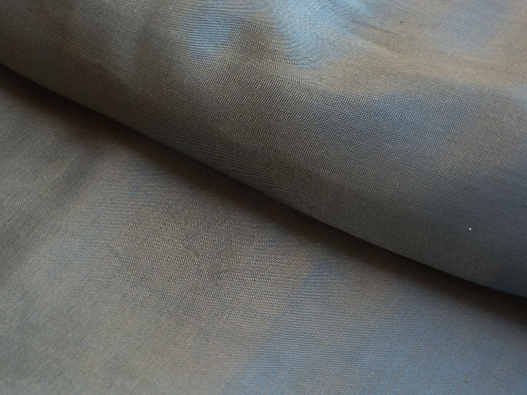 Silver Gray Plain Pure Viscose Gaji Silk Fabric