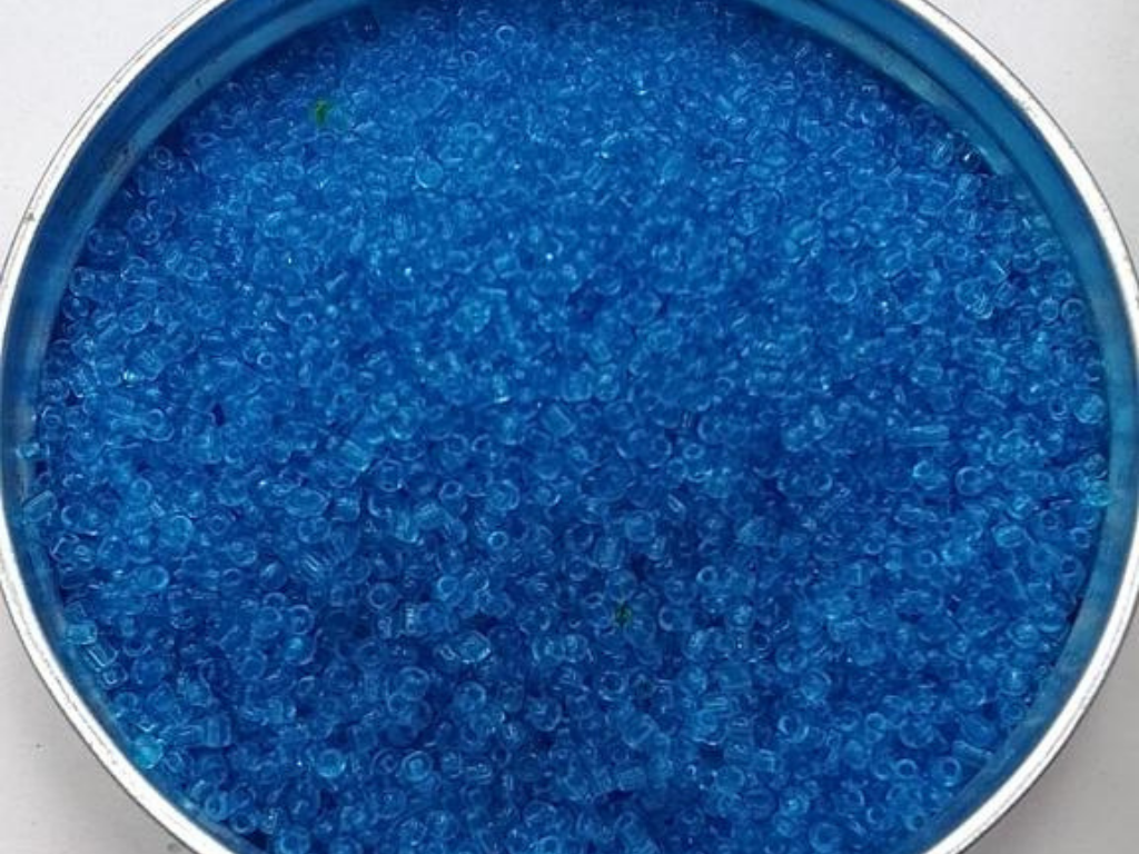 Blue Transparent Round Rocaille Glass Seed Beads- 2 mm