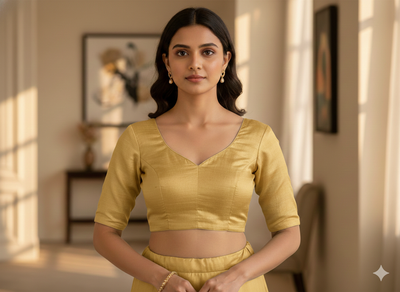 Creamy Yellow Plain Bangalore Raw Silk Fabric  (Wholesale)