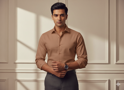 ब्लश रेड प्लेन ग्लेज्ड कॉटन फ़ैब्रिक