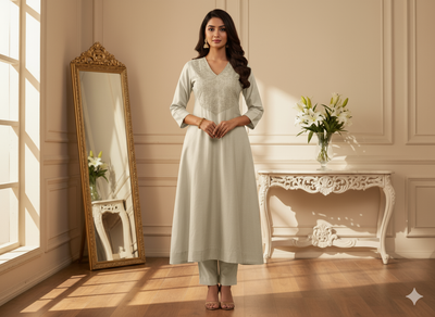 सफ़ेद सादा शुद्ध रंगने योग्य विस्कोस गाजी सिल्क कपड़ा