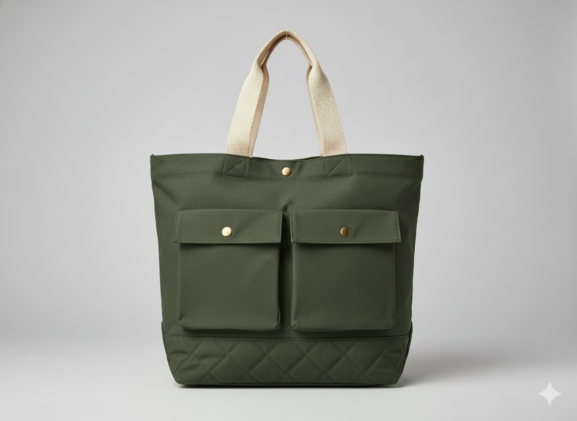 गहरा जैतून हरा सादा भारी सूती कैनवास कपड़ा