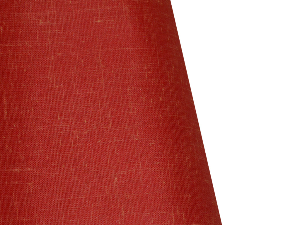 Bright Red Shaded Plain Cotton Linen Fabric