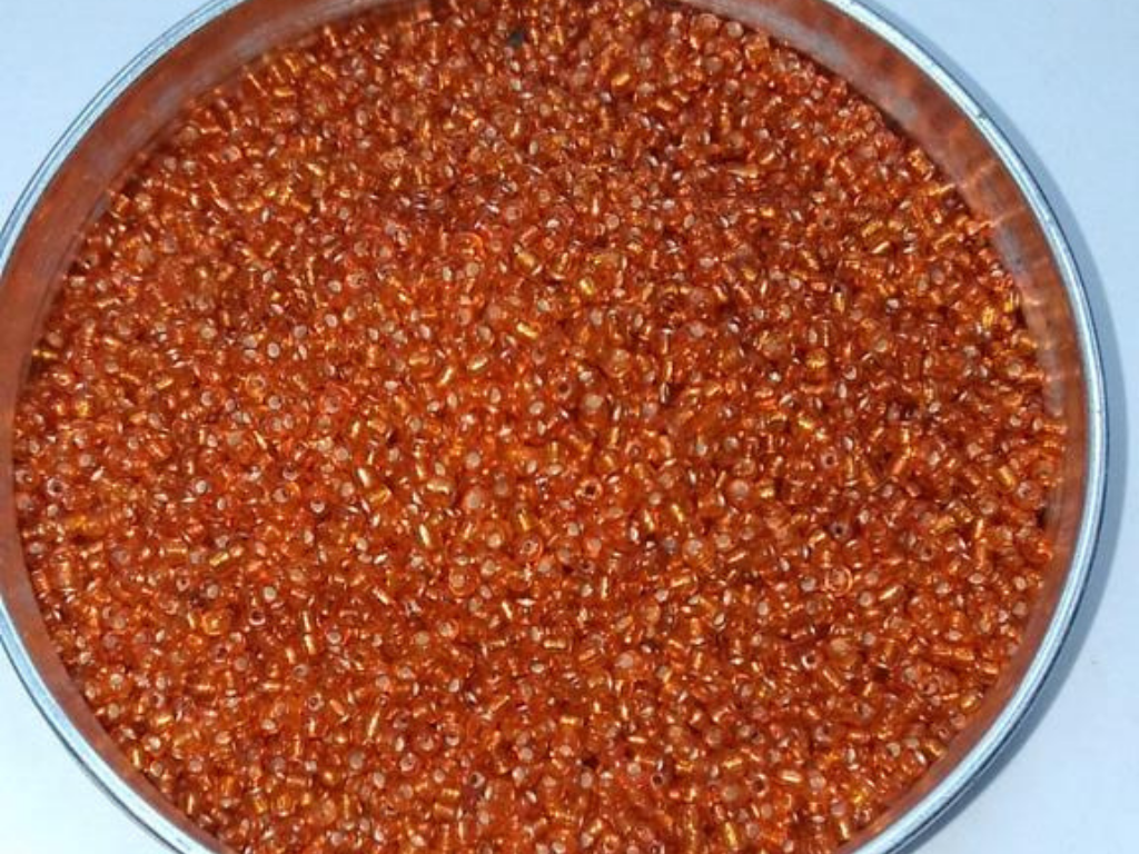 Copper Orange Round Rocaille Glass Seed Beads- 2 mm