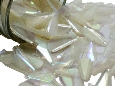 White Teardrop Plastic Embroidery Sequins