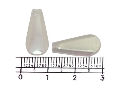 White Teardrop Plastic Embroidery Sequins
