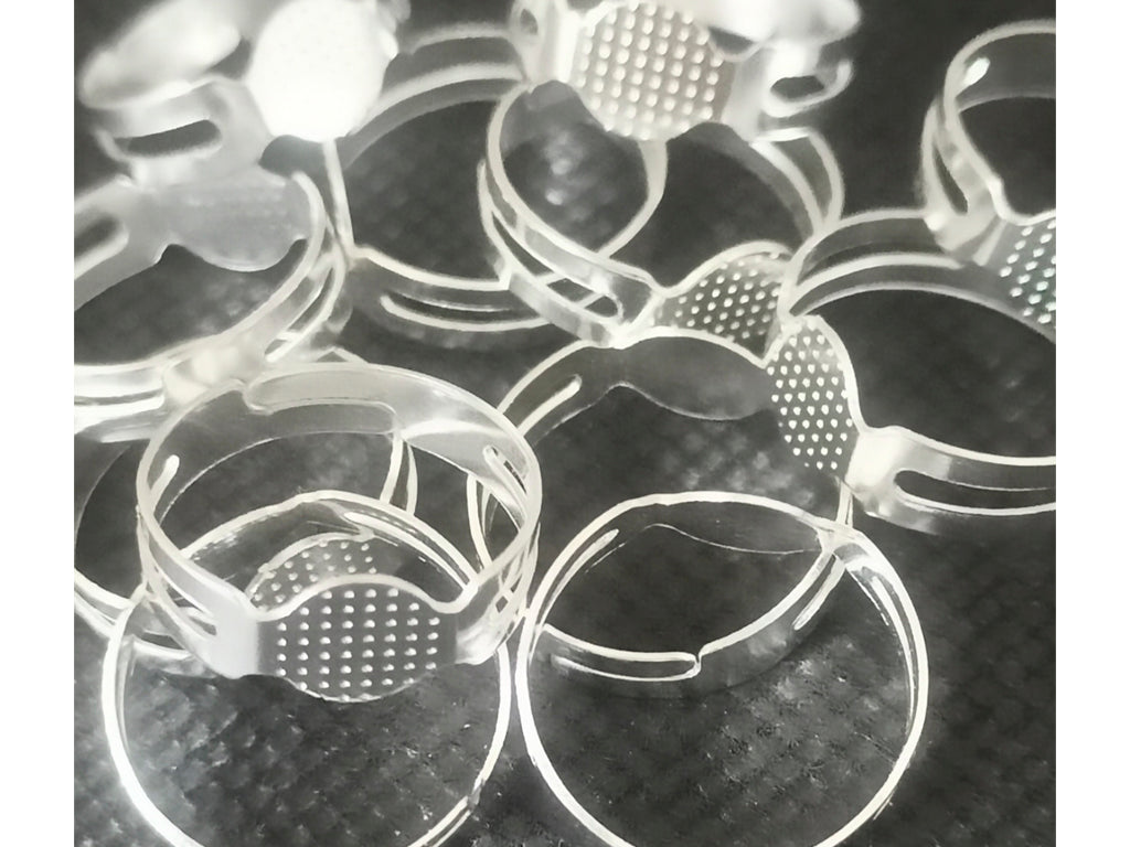 Silver Metal Ring Bases