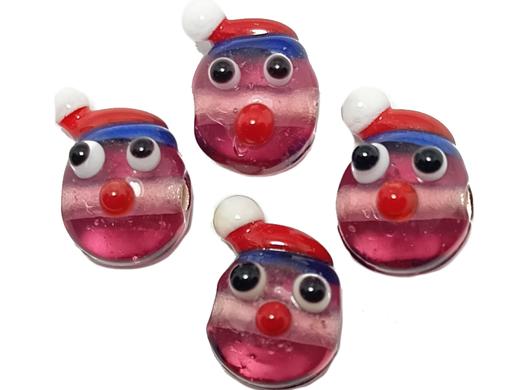 Pink Cartoon Designer Glass Beads