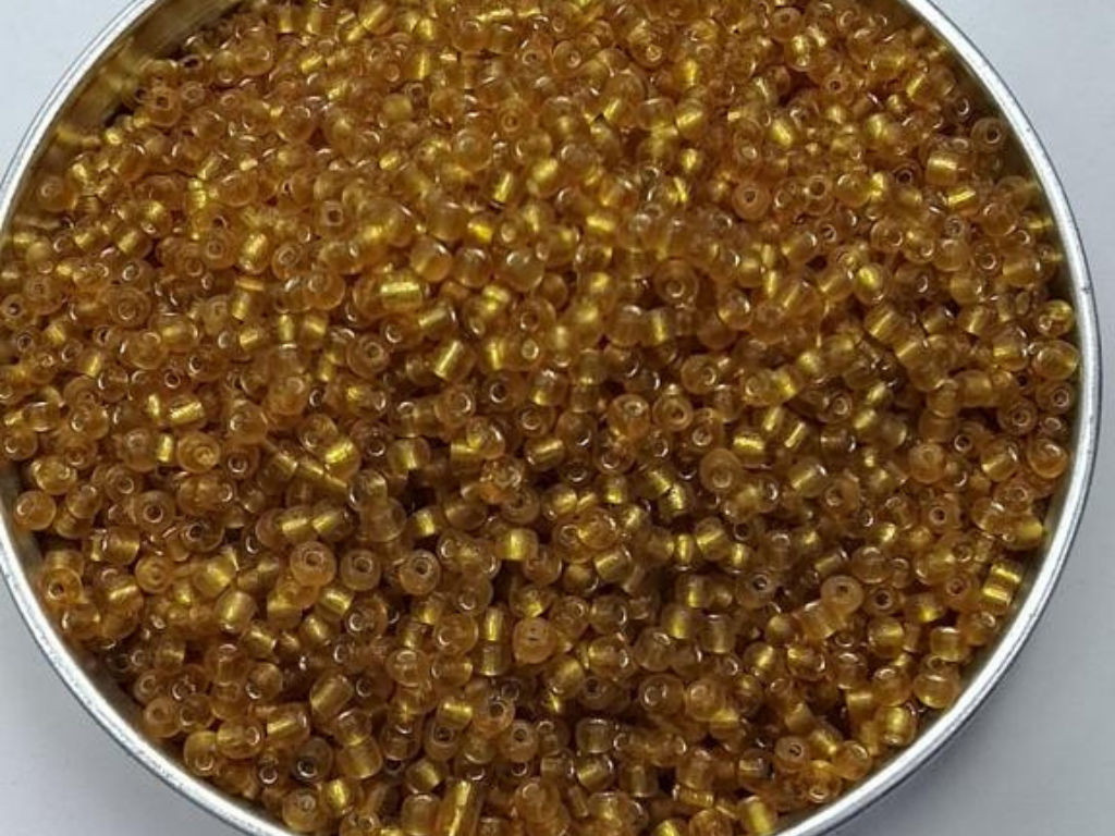 Golden Brown Round Rocaille Glass Seed Beads- 2 mm