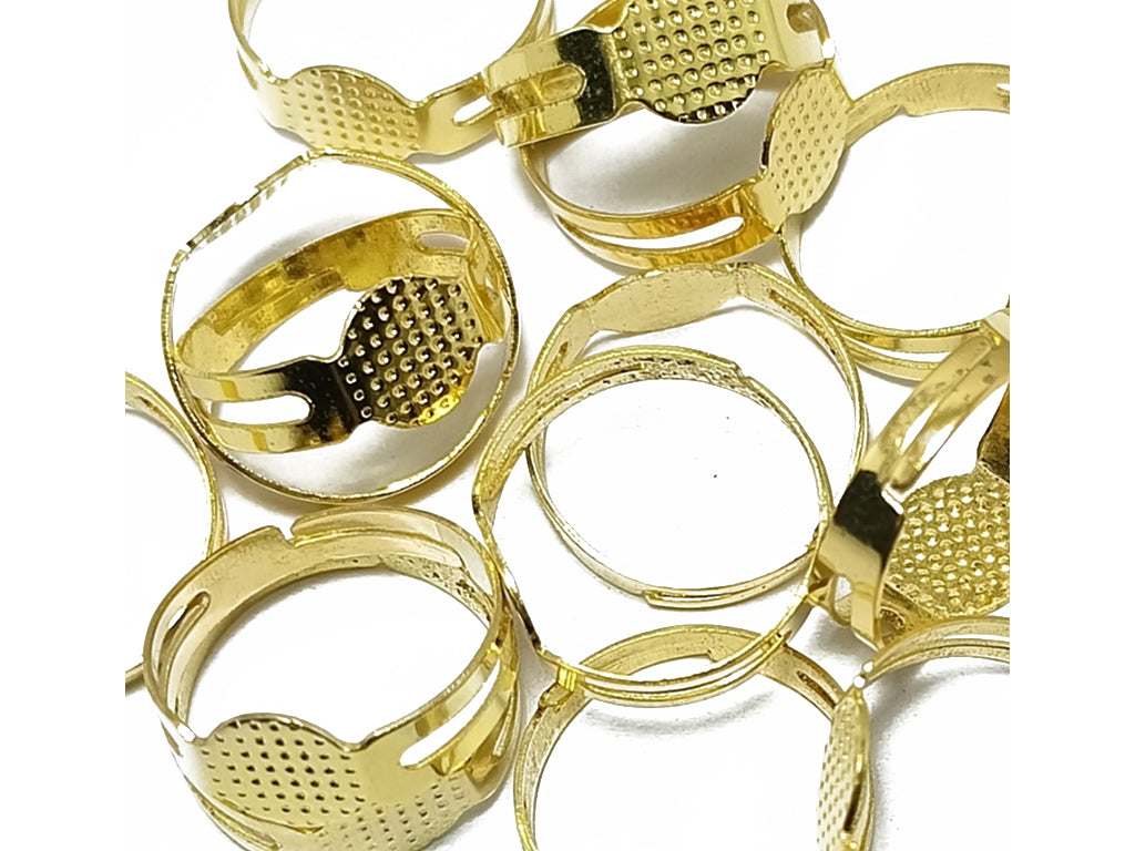 Golden Metal Ring Bases