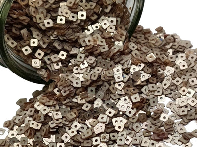 Bronze Cube Plastic Embroidery Sequins