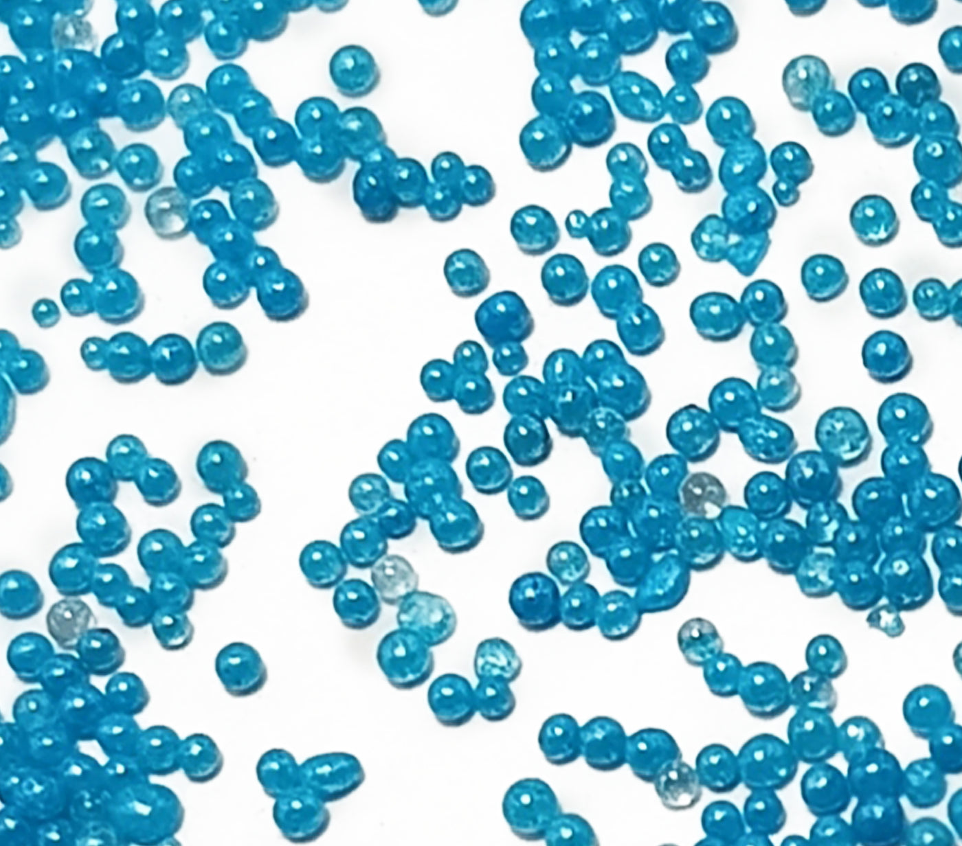 Bright Blue Opaque Luster Round Rocailles Glass Seed Beads Without Hole