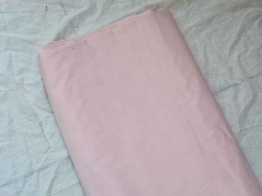 Pale Lavender Blush Plain Glazed Cotton Fabric