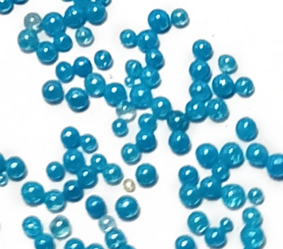 Bright Blue Opaque Luster Round Rocailles Glass Seed Beads Without Hole