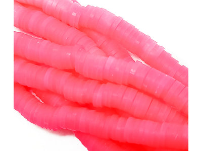 Bubblegum Pink Fluoroscent Rubber Beads