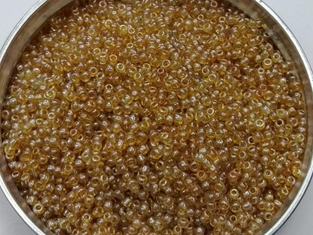 Dull Yellow Round Rocaille Glass Seed Beads- 2 mm