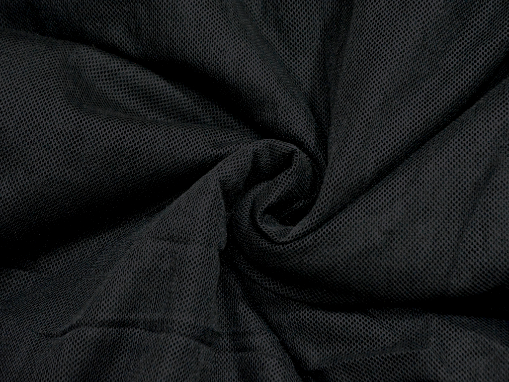 Black Plain Soft Nylon Net Fabric