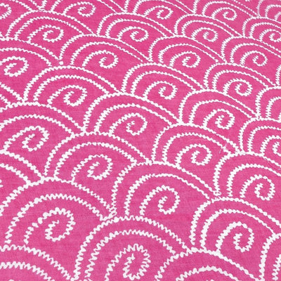 Pink & White Traditional Printed Pure Cotton Fabric