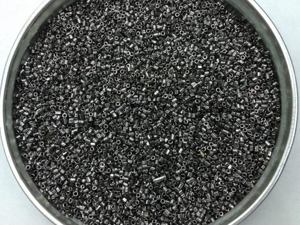 Graphite Grey 2 Cut Glass Seed Beads- 1.5 mm (Wholesale)