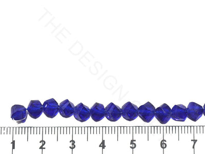 Blue Irregular Hexagonal / S-Cut Crystal Beads (Wholesale)