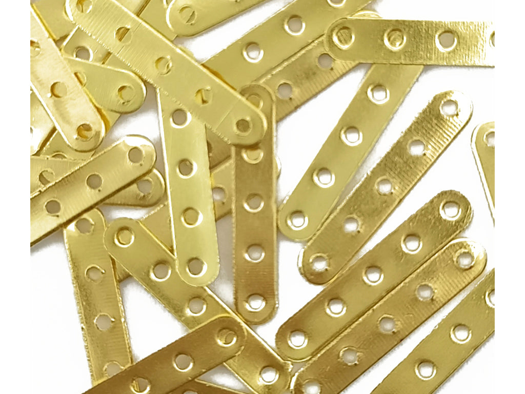 Golden "x" Hole Metal Spacer Beads