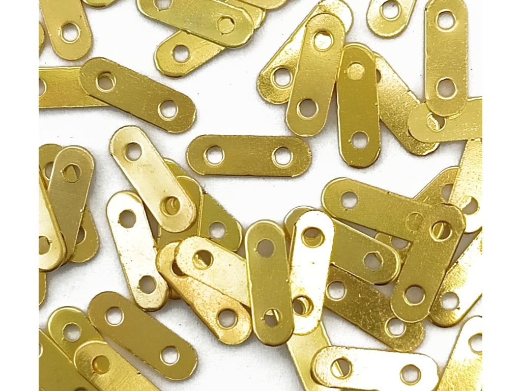 Golden "x" Hole Metal Spacer Beads