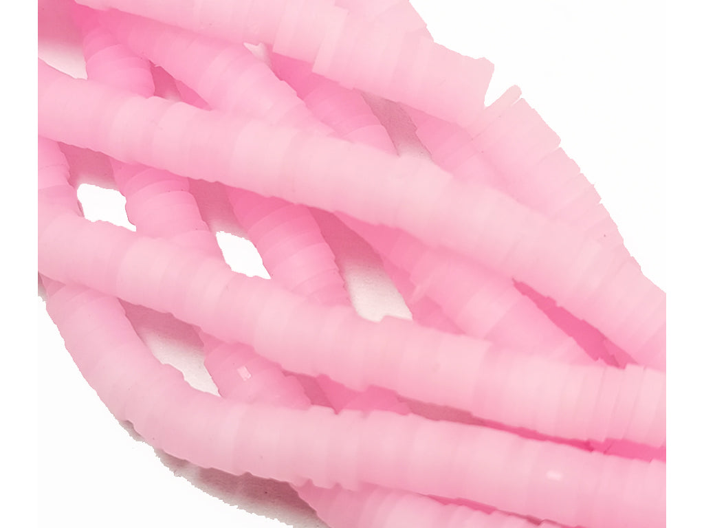 Pink Fluoroscent Rubber Beads