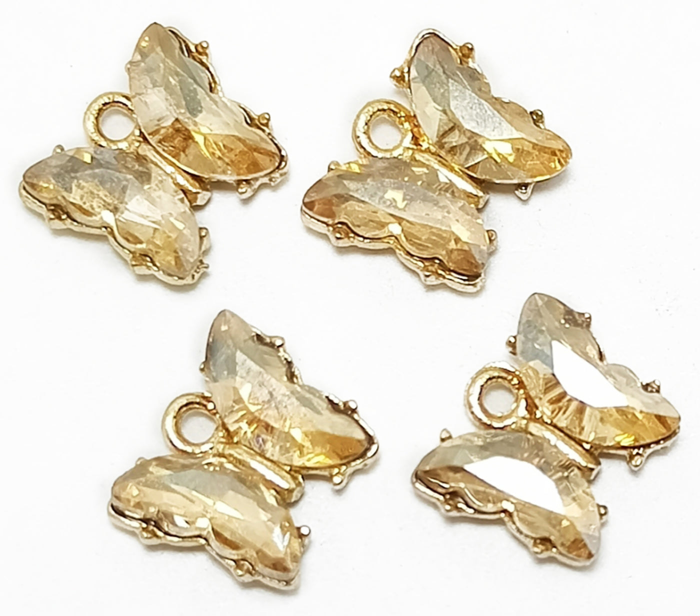 Golden Designer Butterfly Charms