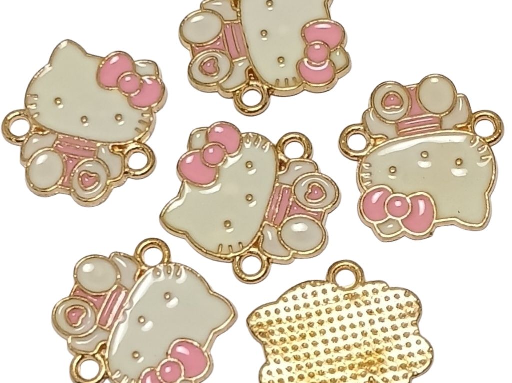 Hello Kitty Enamel Metal Charms