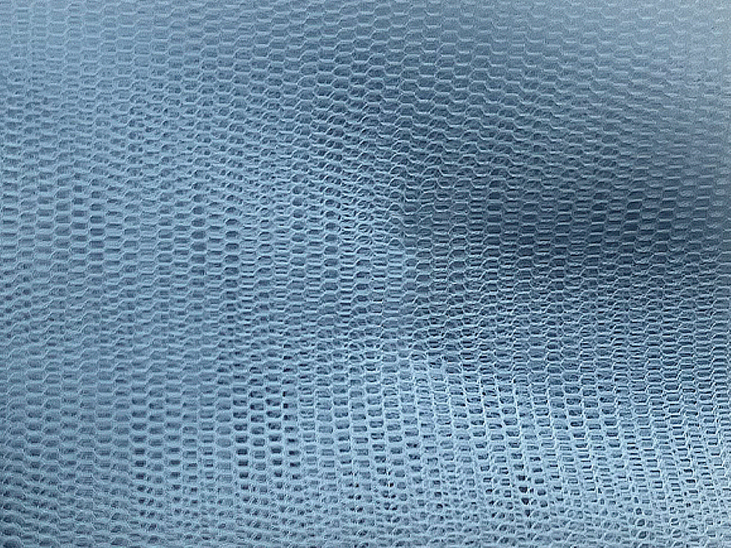 Blue Plain Net Fabric