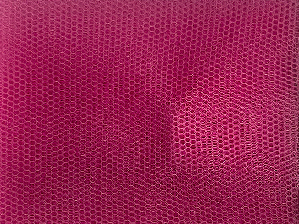 Dark Pink Plain Net Fabric