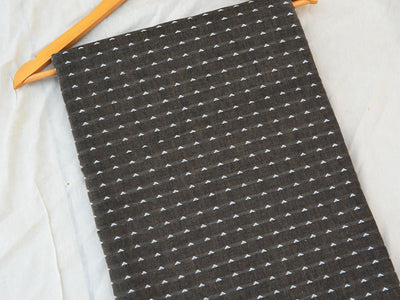 Black Cross Stitch Pattern Pure Cotton Jacquard Fabric