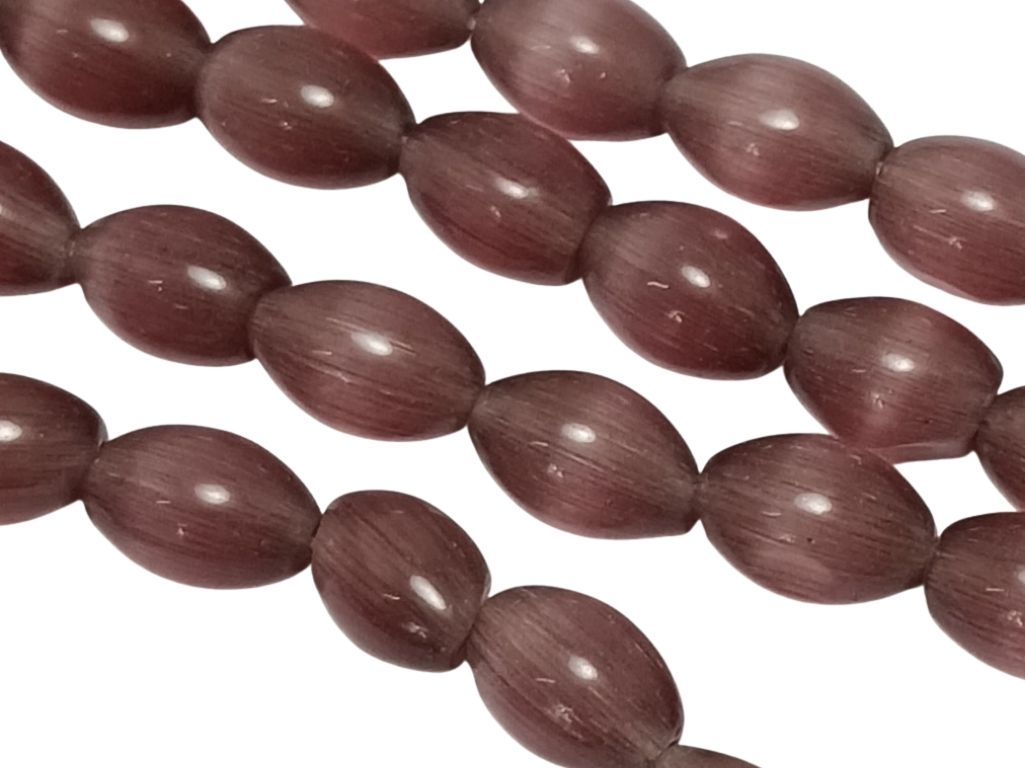Chocolate Brown Oval Shaped Real Monalisa Stone Beads
