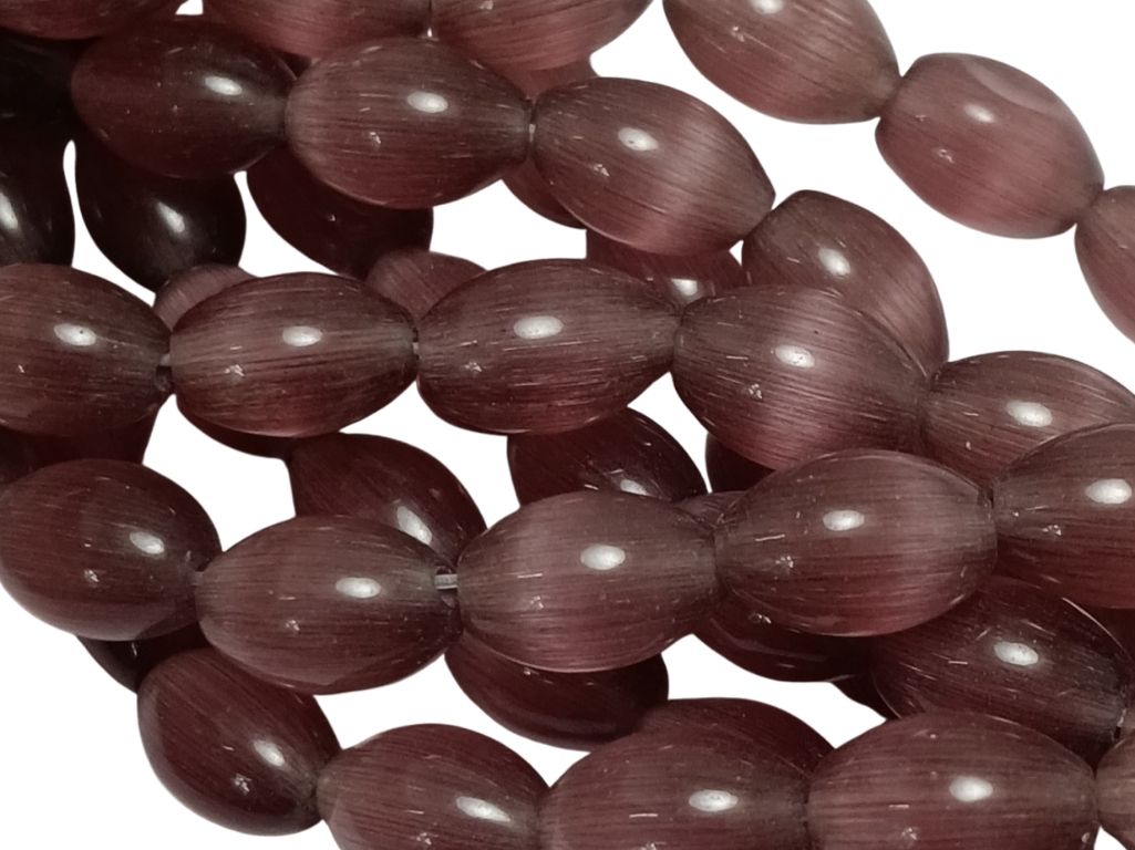 Chocolate Brown Oval Shaped Real Monalisa Stone Beads