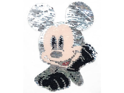 Black Micky Mouse Reversible Sequins Motifs