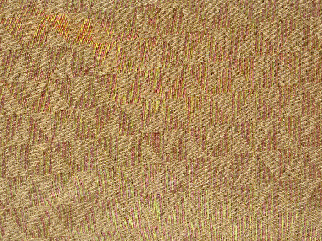 Light Beige Geometric Semi Banarasi Brocade Fabric