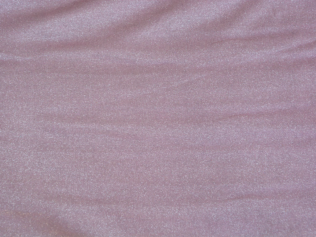 Pink Plain Geometric Shimmer Interlock Bonding Fabric