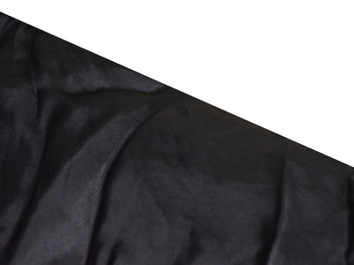 Shiny Black Plain Premium Satin Fabric