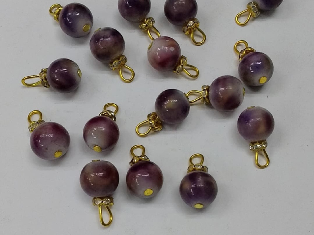 Amethyst Purple Plastic Loreal Beads