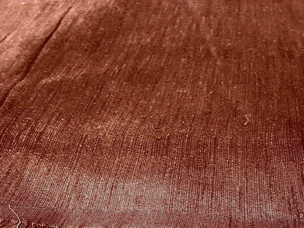 Brown Plain Bangalore Raw Silk Fabric  (Wholesale)