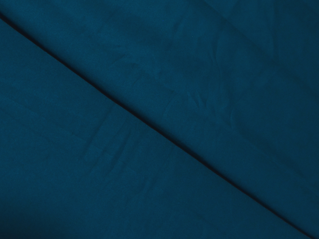 Sea Blue Plain Malai Satin Fabric
