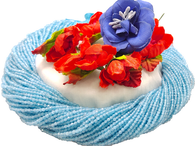 Light Blue Monalisa Hydro Crystal Beads (Wholesale)