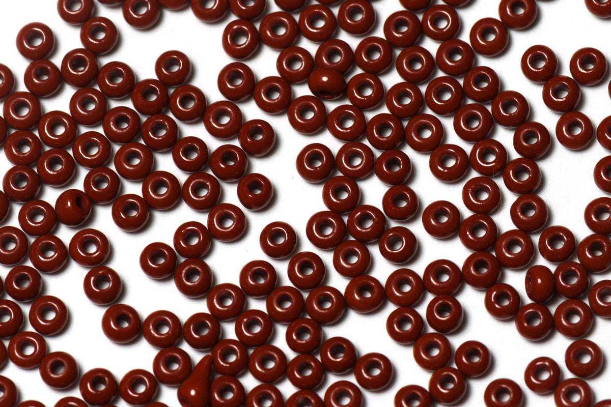 Maroon Opaque Preciosa Seeds Beads