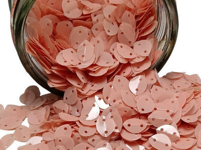 Peach Almond Two Hole Plastic Sequins