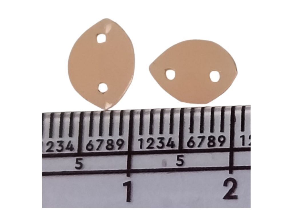 Peach Almond Two Hole Plastic Sequins