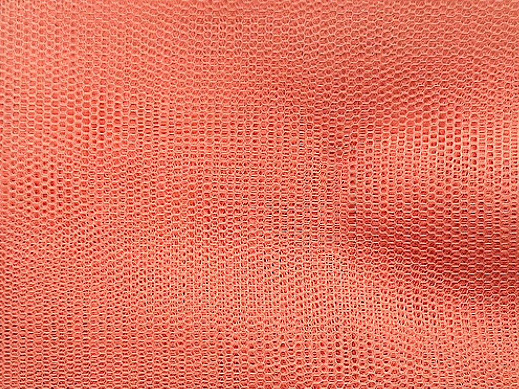 Rose Red Plain Net Fabric