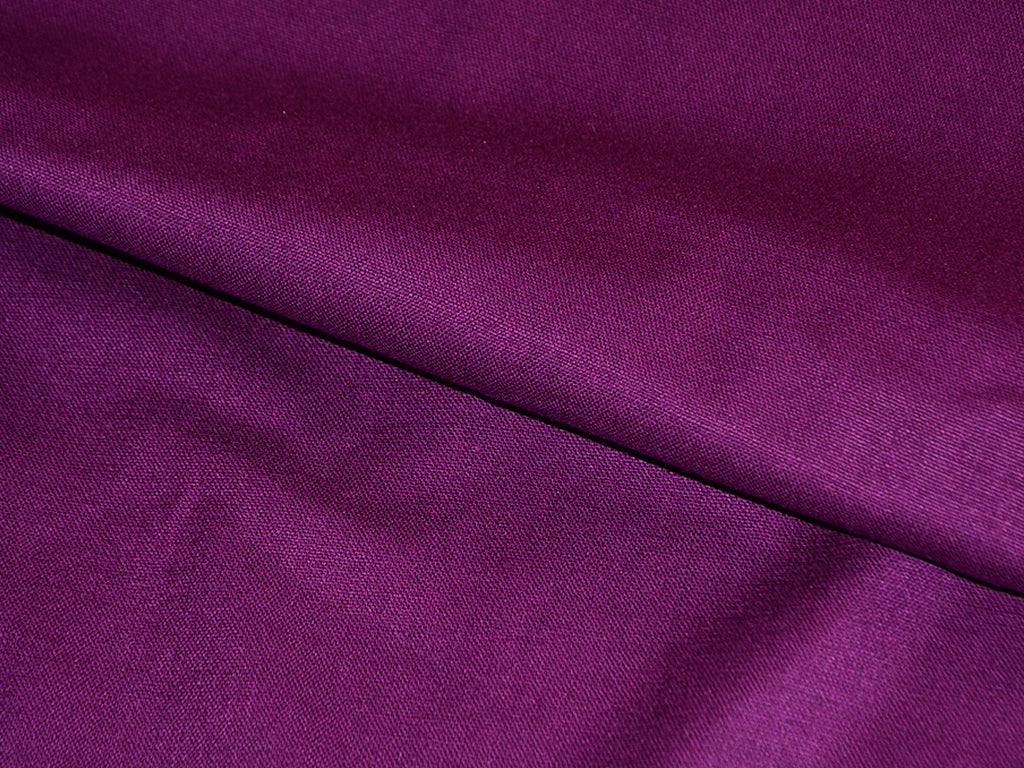 Wine Plain Light Weight Acrylic Wool Fabric