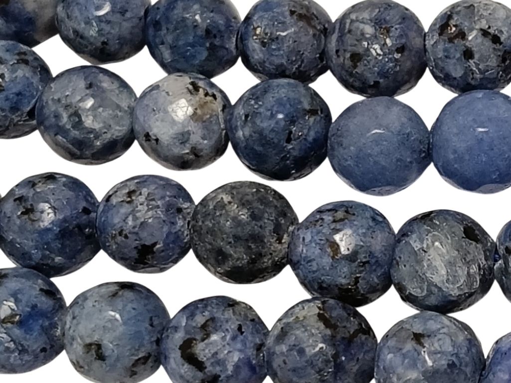 Blueberry 8 mm Rondelle Jade Quartz Stones