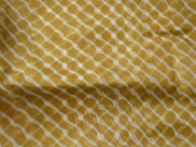 Mehandi Green Strips Digital Printed Liquid Organza Fabric