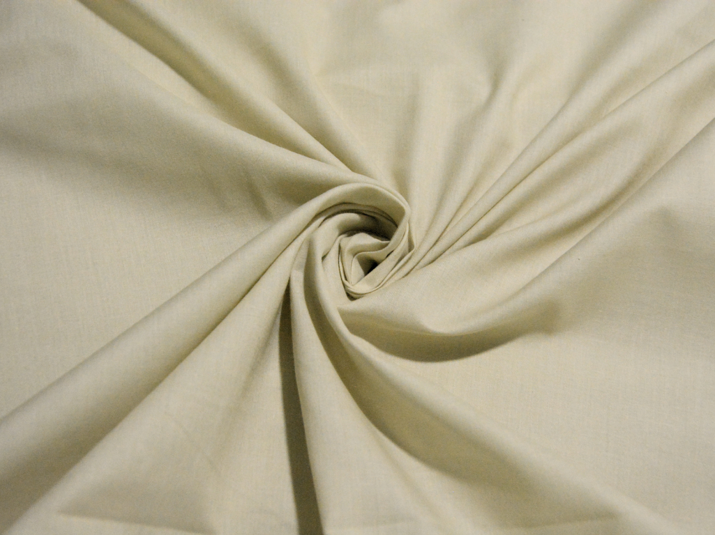 Off White Plain 100% Pure Mul Mul Cotton